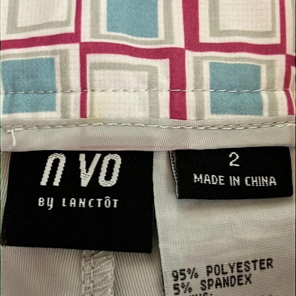 N Vo by Lanctot Geometric Patterned Golf/Athletic Skort - Size 2 - Picture 4 of 6